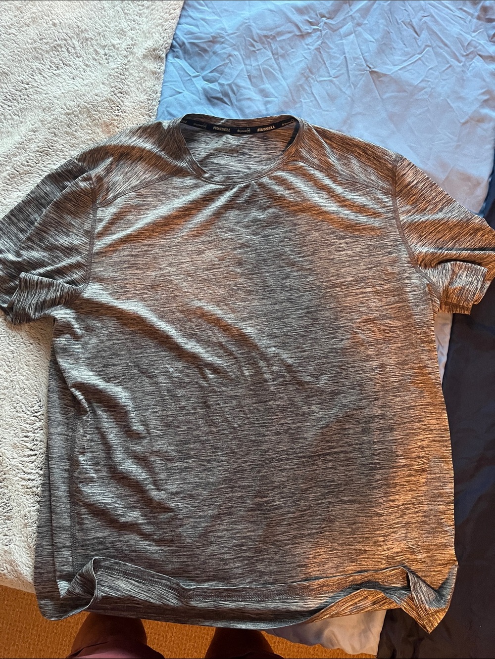 Russell Athletic Men's Heathered Gray Performance Tee